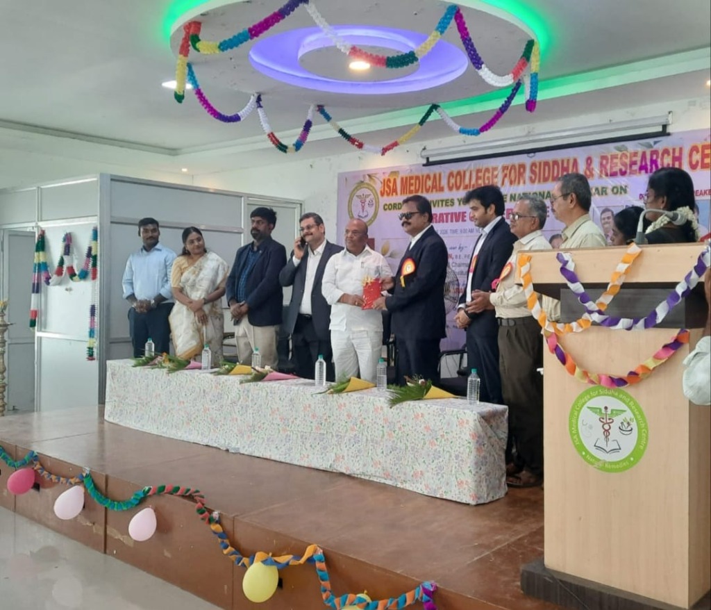 National Seminar event at JSA Medical College for Siddha and Research Centre